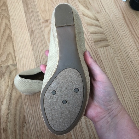 Franco Sarto Cheria Tan Espadrille Wedge Sandals 7 - Picture 7 of 8